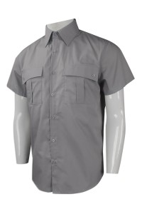D248 來樣訂做短袖恤衫工業制服 網上下單工業制服款式 香港 工業制服供應商  焊接 五金